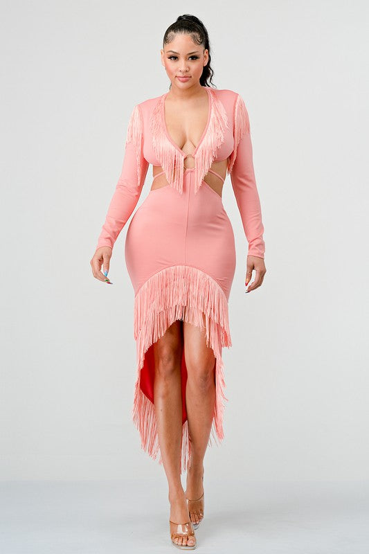 Tassels In All The Right Places Bandage Dress