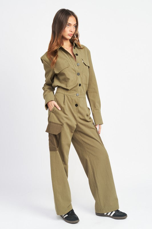 Catching a Flight Cargo Jumpsuit