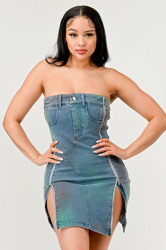 Edgy Denim Mini