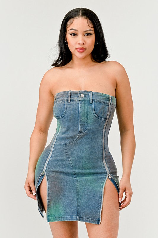 Edgy Denim Mini